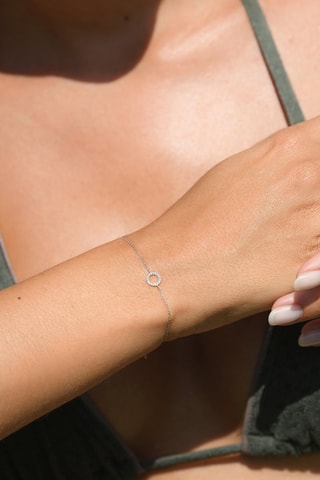 Pulsera Fanny - Oro blanco y diamantes