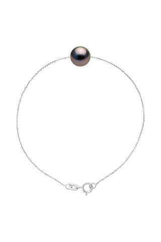 Pulsera - Oro blanco y perla cultivada de Tahití