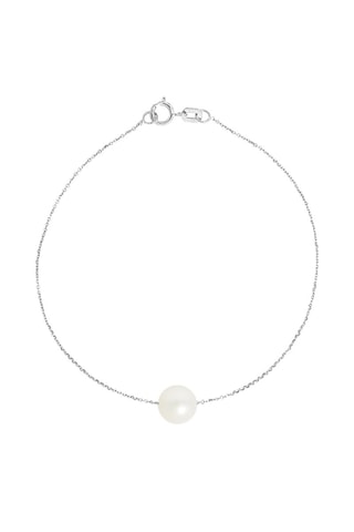 Pulsera - Oro blanco con perla cultivada de agua dulce