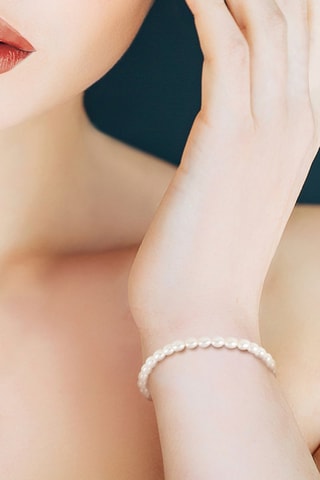 Pulsera - Perlas cultivadas de agua dulce y oro amarillo