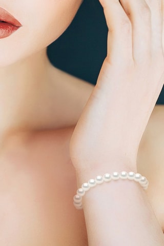 Pulsera - Oro blanco y perlas cultivadas de agua dulce