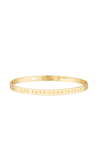 Pulsera Une tata formidable - Dorado