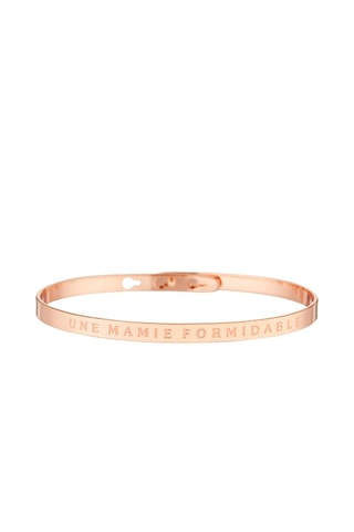 Pulsera Une Mamie formidable - Rosa dorado