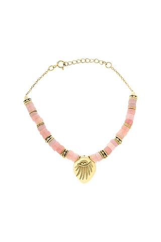 Pulsera bañada en oro fino amarillo - Ópalos