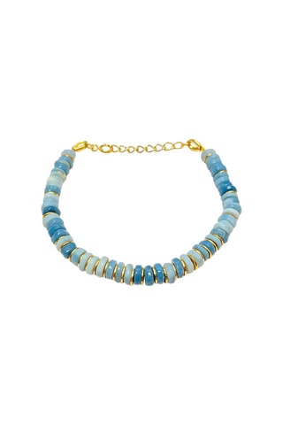 Pulsera bañada en oro fino amarillo - Ópalos