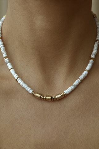 Collar bañado en oro fino amarillo - Howlitas