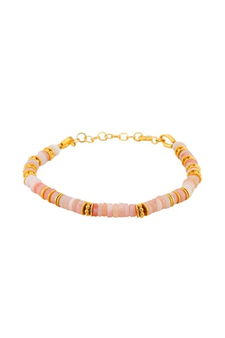 Pulsera bañada en oro fino amarillo - Ópalo