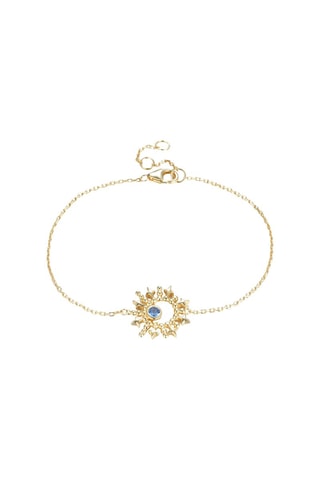 Pulsera - Plata bañada en oro amarillo y espinela