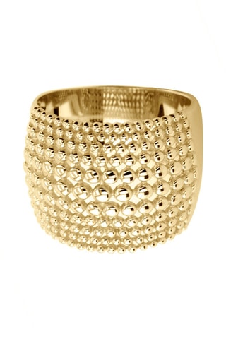 Anillo - 
Plata y oro amarillo