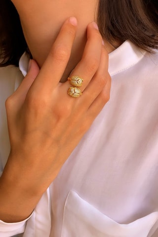 Anillo bañado en oro fino amarillo