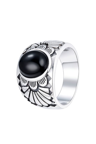 Anillo - Plata y ónice