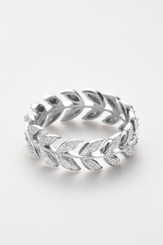 Anillo Héritage - Oro blanco y diamantes