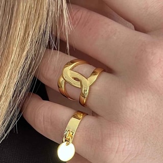 Anillo - Latón bañado