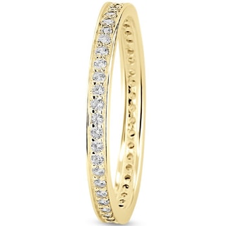 Anillo - Latón bañado y circonita