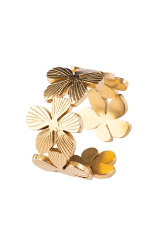 Anillo - Chapado en oro amarillo