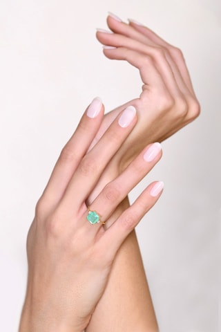 Anillo Espoir - Oro amarillo, cuarzo y topacios