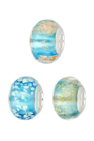 3 beads - Plata y cristal de Murano