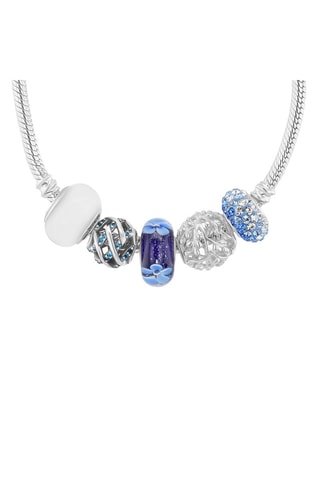 5 beads - Plata y cristal de Murano