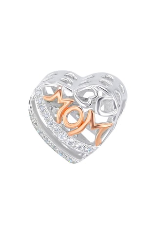 Charm -  Plata y plata chapada en oro rosa