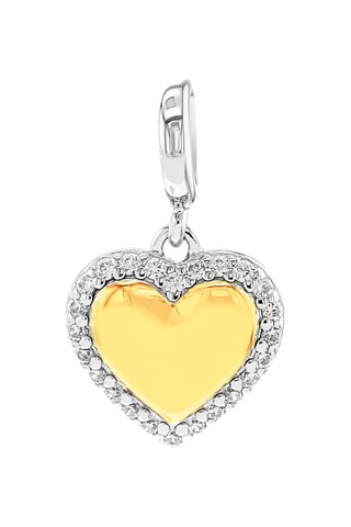 Charm - Plata y plata chapada en oro amarillo