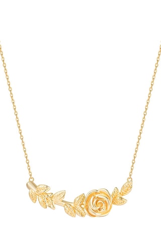 Collar bañado en oro fino amarillo