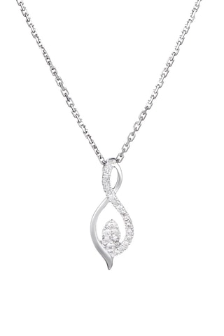 Colgante Luna  - Oro blanco y diamantes