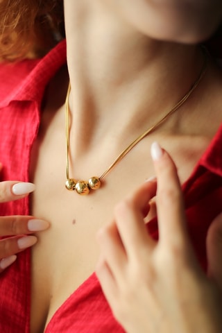 Collar - Chapado en oro amarillo 