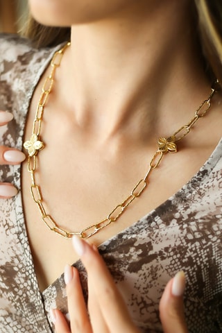 Collar - Chapado en oro amarillo 