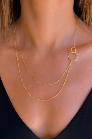 Collar bañado en oro fino amarillo