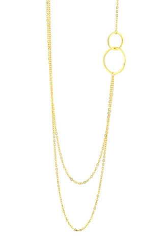 Collar bañado en oro fino amarillo