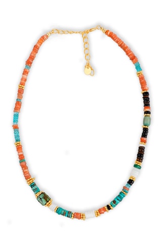 Collar - Aventurina, apatita, ojo de tigre,  turquesa, ágata y aventurina