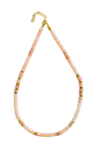 Collar bañado en oro fino amarillo - Ópalo