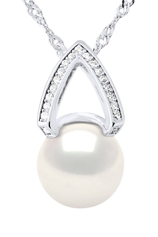 Collar - Plata y perla cultivada de agua dulce