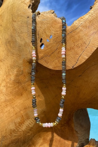 Collar - Labradorita y ópalo