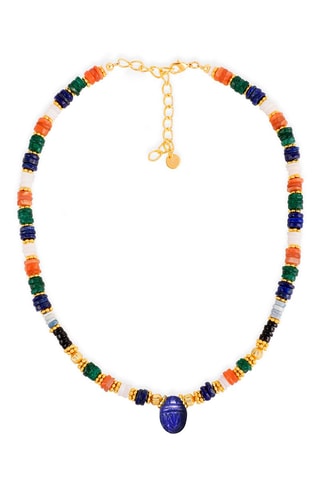 Collar - Piedra de luna, aventurina, lapislázuli y ágata