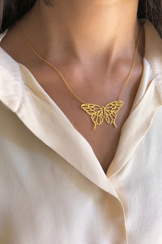 Collar bañado en oro fino amarillo