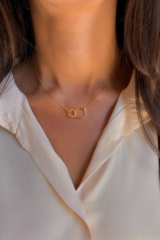 Collar bañado en oro fino amarillo 