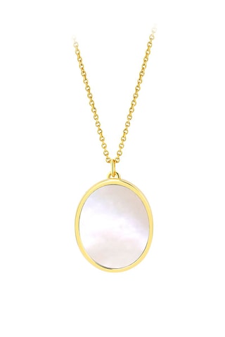 Collar bañado en oro fino amarillo - Nácar