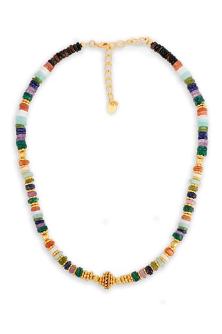 Collar - Ojo de tigre, piedra de luna, ágata, amazonita, aventurina, amatista, lapislázuli, peridoto