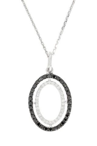 Collar Elaine - Oro blanco y diamante