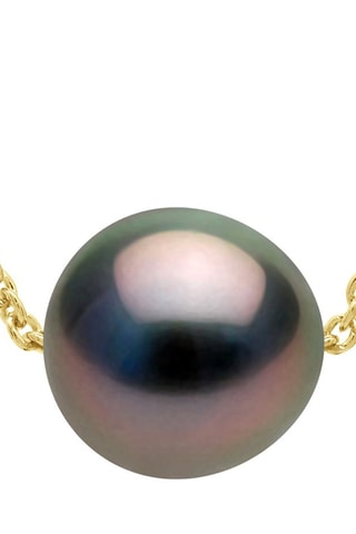 Collar - Plata chapada en oro amarillo y perla de agua dulce