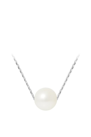 Collar - Oro blanco con perla cultivada de agua dulce