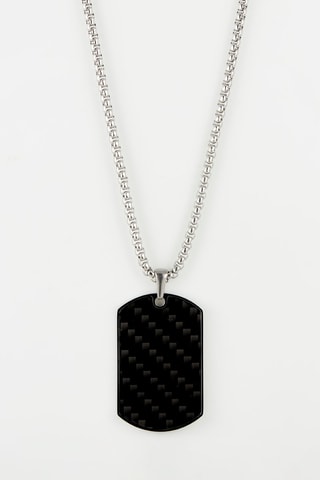 Collar Reda - Plateado y negro