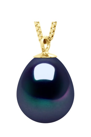 Colgante - Plata chapada en oro amarillo y perla de agua dulce