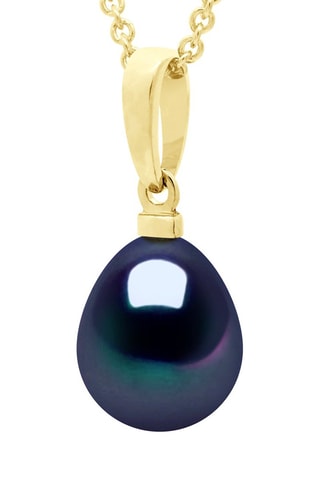 Colgante - Plata chapada en oro amarillo y perla de agua dulce