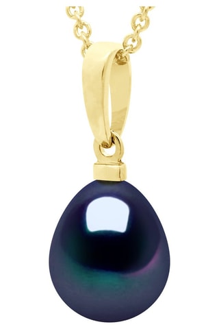 Colgante - Plata chapada en oro amarillo y perla de agua dulce