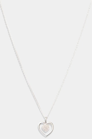 Colgante Cœur Tendresse  - Oro blanco y diamantes