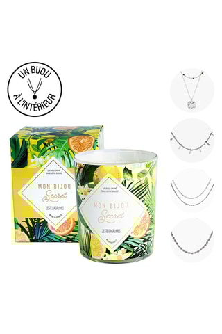 Vela perfumada con collar - Cáscara de cítricos