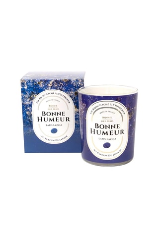 Vela perfumada Jazmín y pulsera Bonne Humeur - Lapislázuli