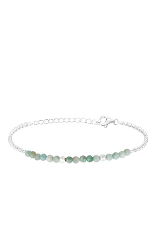 Pulsera - Plata y amazonitas